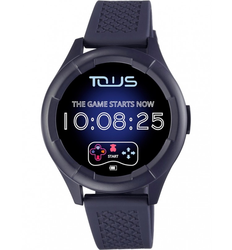 Reloj smartwatch con correa de silicona fucsia B-Connect